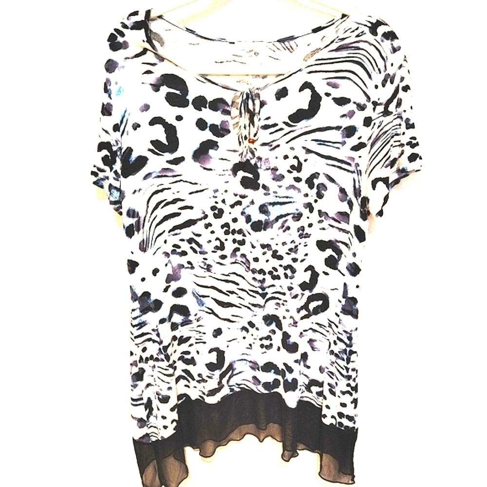 Ava James Animal Print Women's Top